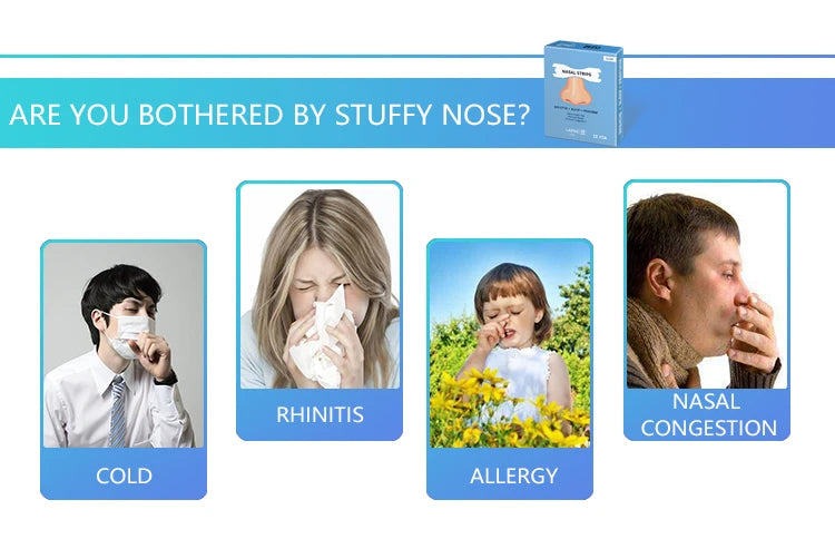 50pcs/Lot Transparent Nasal Strips Anti-Snoring Sticker Better Nose Breath Reduce Snoring Tool Health Care Stop Snoring Patch