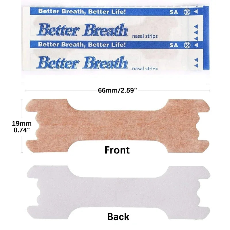 100/200/300pcs Breath Nasal Strips Right Way Stop Snoring Anti Snore Nose Strip Easier Better Breathing Good Sleeping Patches